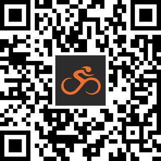QR code linking to the Hill Climb route on Ride with GPS
